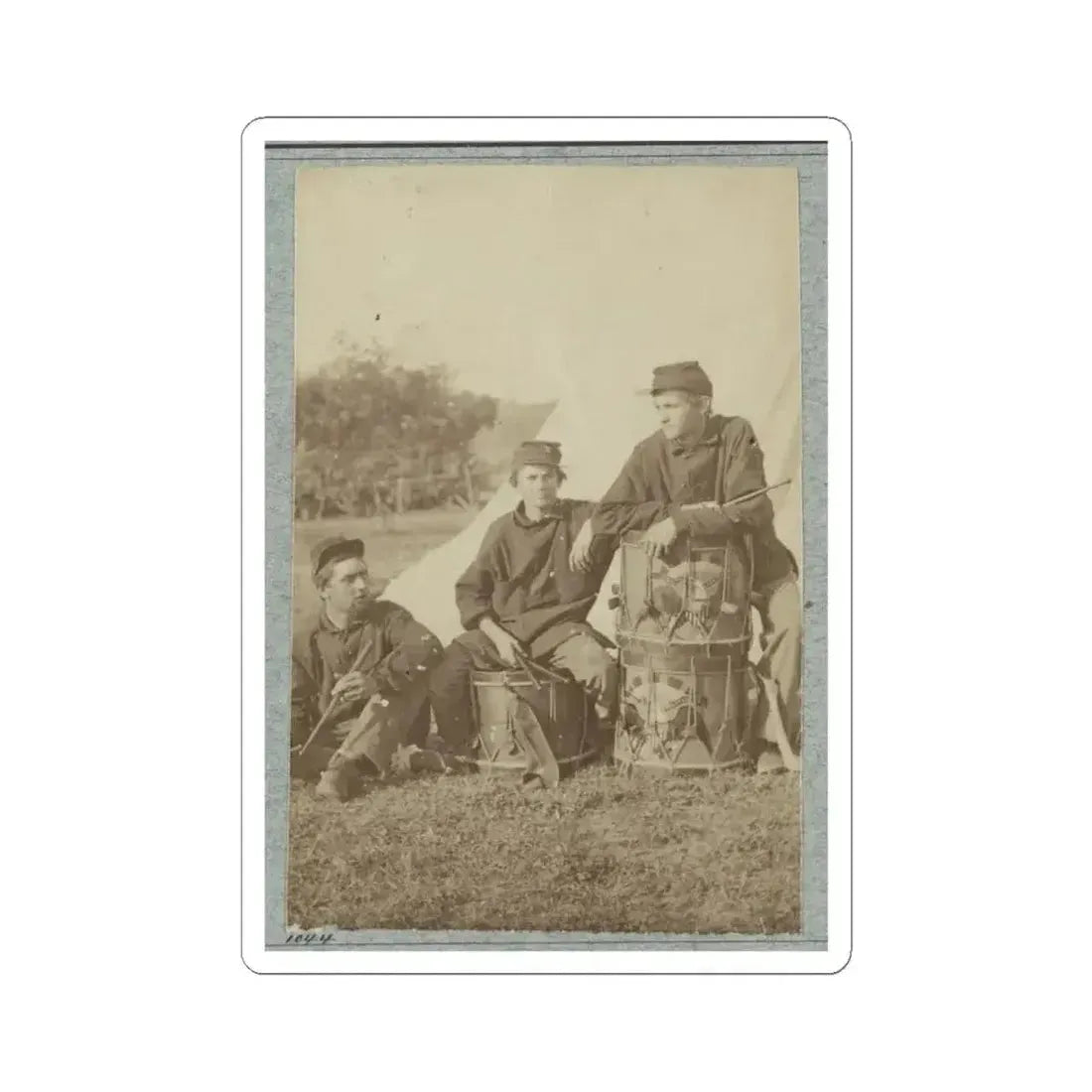 2D Rhode Island Infantry 028 (U.S. Civil War) STICKER Vinyl Kiss-Cut Decal 6 Inch White - The Sticker Space