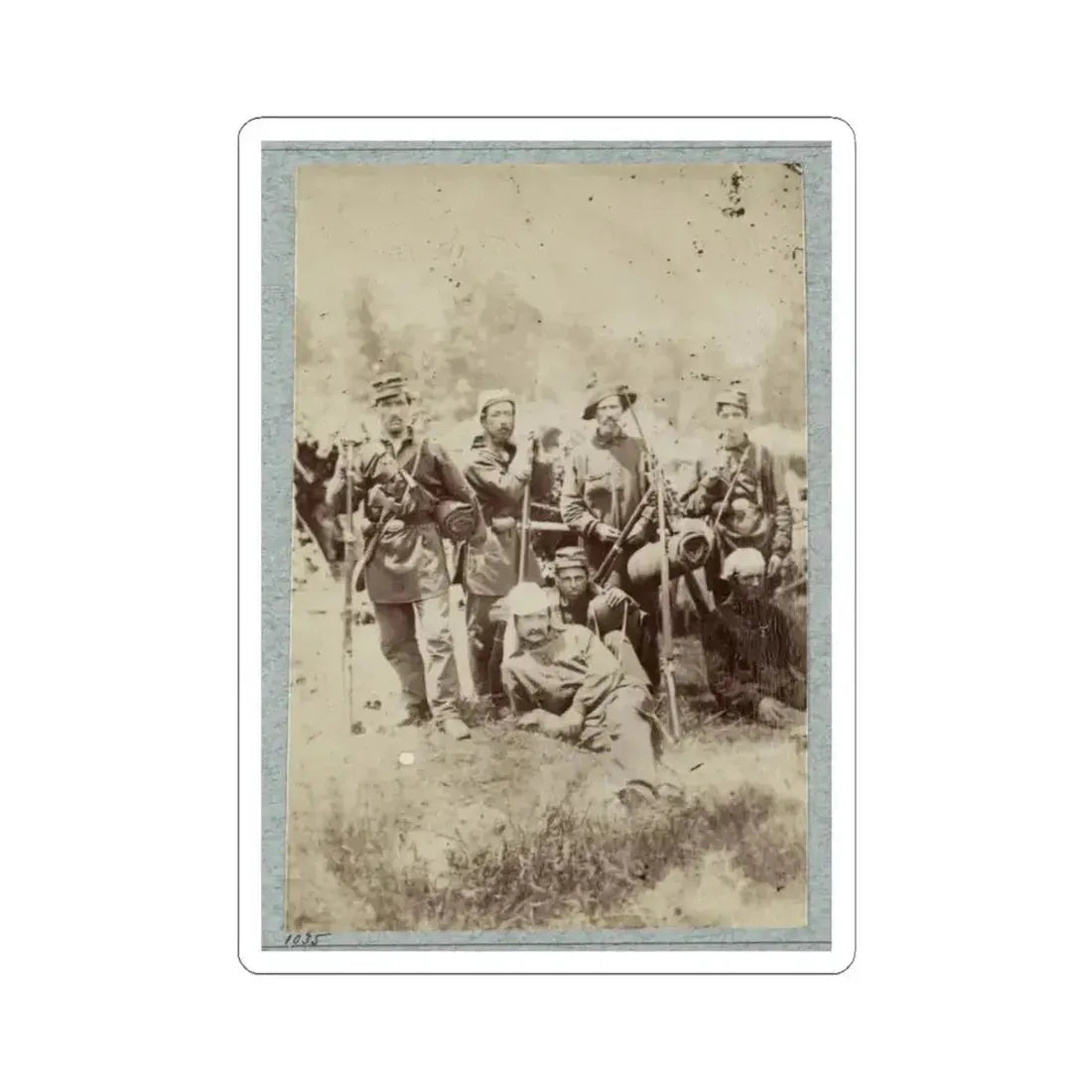 2D Rhode Island Infantry 033 (U.S. Civil War) STICKER Vinyl Kiss-Cut Decal 3 Inch White - The Sticker Space