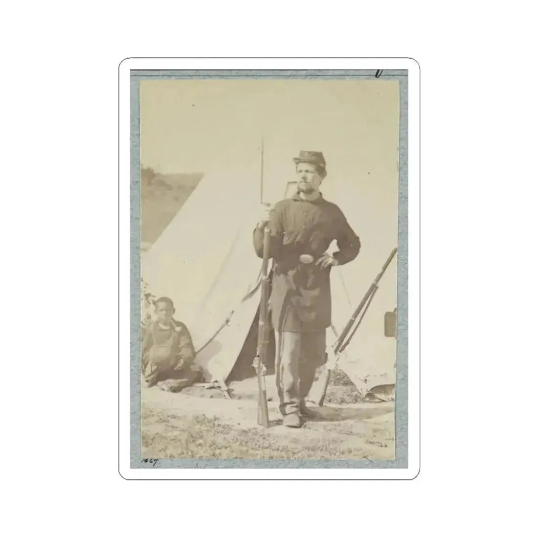 2D Rhode Island Infantry 036 (U.S. Civil War) STICKER Vinyl Kiss-Cut Decal 6 Inch White - The Sticker Space