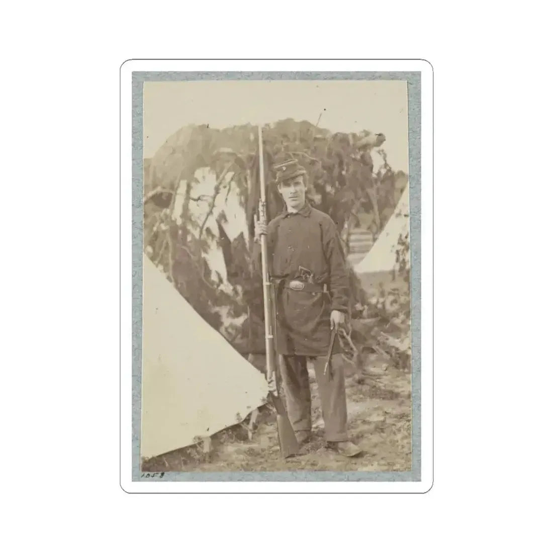 2D Rhode Island Infantry 039 (U.S. Civil War) STICKER Vinyl Kiss-Cut Decal 3 Inch White - The Sticker Space