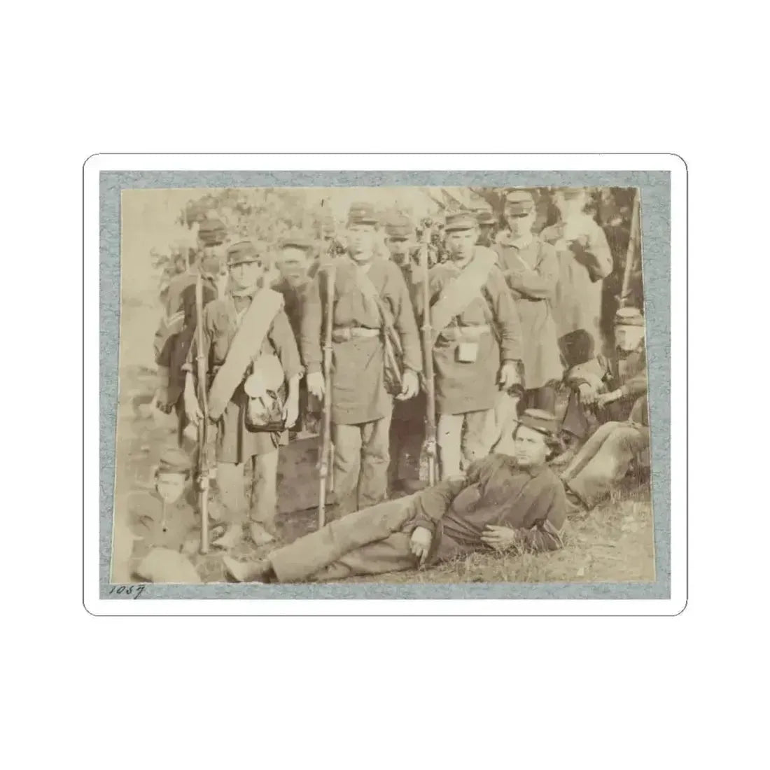 2D Rhode Island Infantry 040 (U.S. Civil War) STICKER Vinyl Kiss-Cut Decal 4 Inch White - The Sticker Space