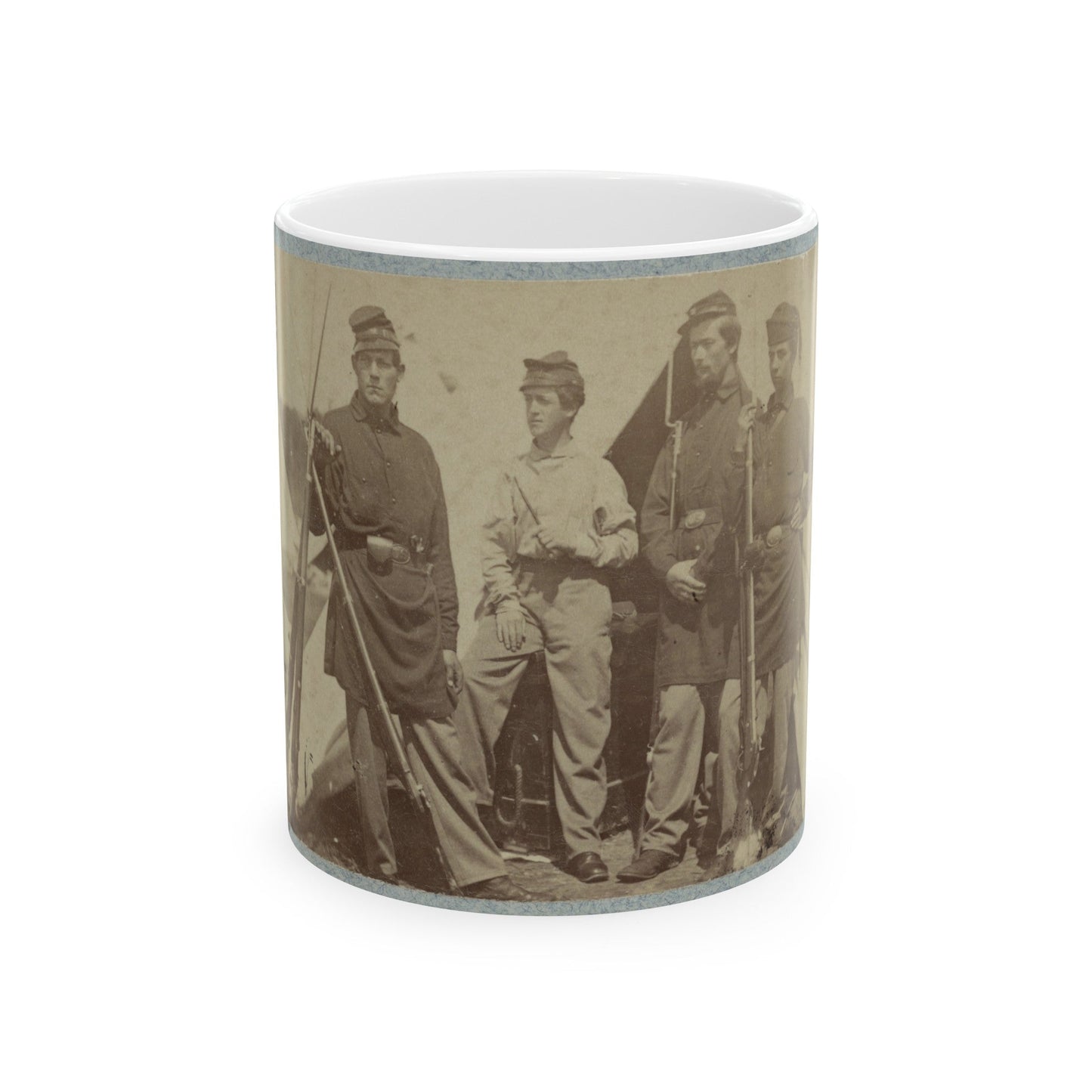 2d Rhode Island Infantry (U.S. Civil War) White Coffee Mug-11oz-The Sticker Space