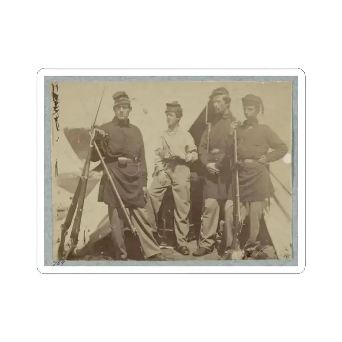 2D Rhode Island Infantry (U.S. Civil War) STICKER Vinyl Kiss-Cut Decal 2 Inch White - The Sticker Space