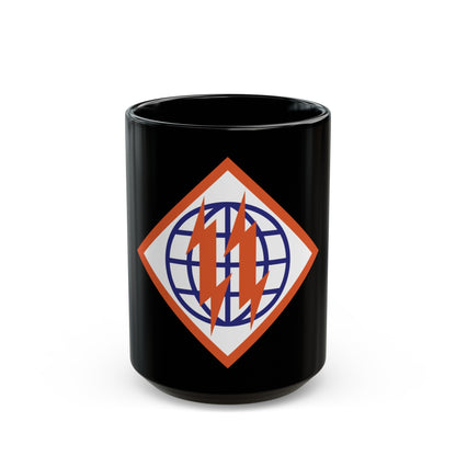 2d Signal Brigade (U.S. Army) Black Coffee Mug-15oz-The Sticker Space