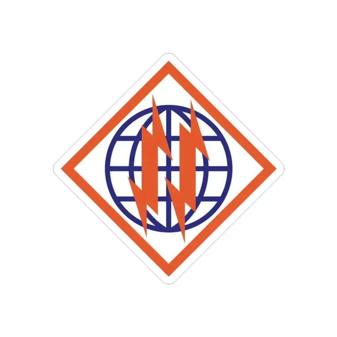 2d Signal Brigade (U.S. Army) REVERSE PRINT Transparent Die-Cut STICKER 2 Inch Die-Cut Transparent - The Sticker Space