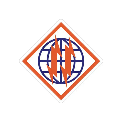 2d Signal Brigade (U.S. Army) REVERSE PRINT Transparent Die-Cut STICKER 2 Inch Die-Cut Transparent - The Sticker Space