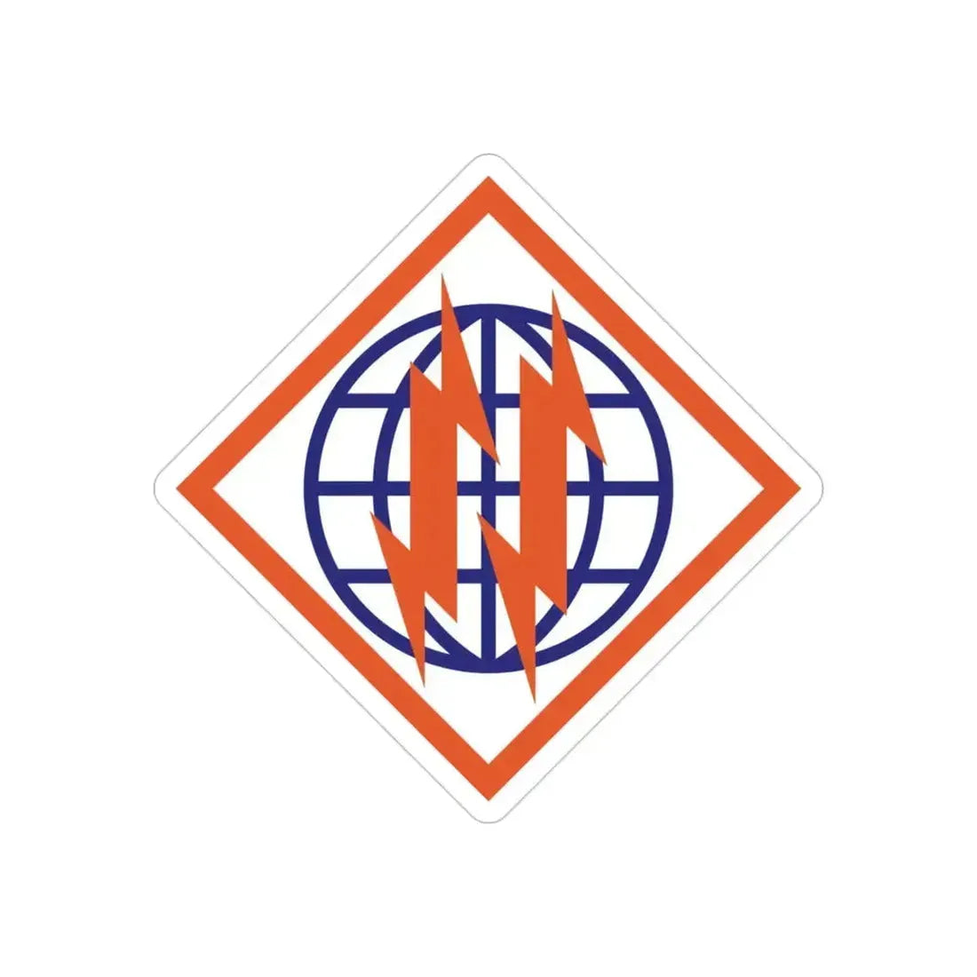 2d Signal Brigade (U.S. Army) REVERSE PRINT Transparent Die-Cut STICKER 3 Inch Die-Cut Transparent - The Sticker Space