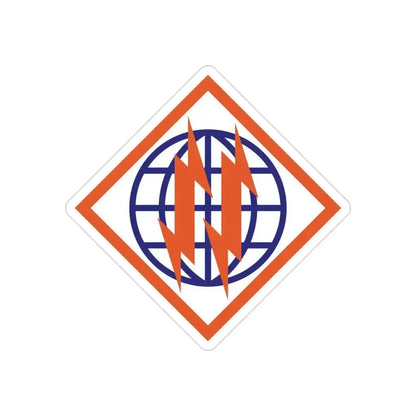2d Signal Brigade (U.S. Army) REVERSE PRINT Transparent Die-Cut STICKER 3 Inch Die-Cut Transparent - The Sticker Space