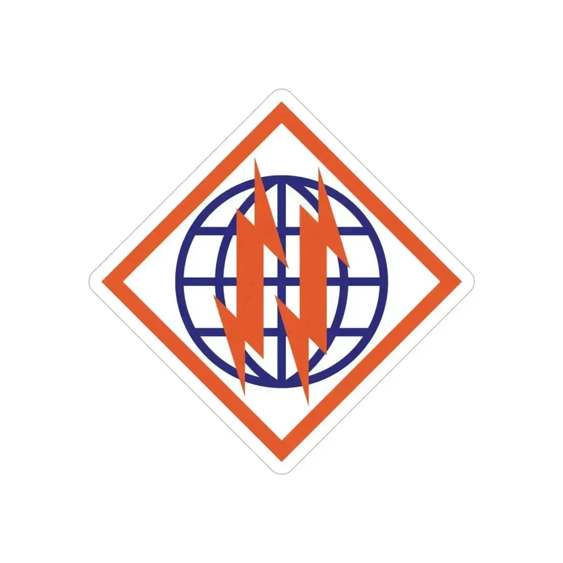 2d Signal Brigade (U.S. Army) REVERSE PRINT Transparent Die-Cut STICKER 4 Inch Die-Cut Transparent - The Sticker Space