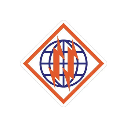 2d Signal Brigade (U.S. Army) REVERSE PRINT Transparent Die-Cut STICKER 4 Inch Die-Cut Transparent - The Sticker Space