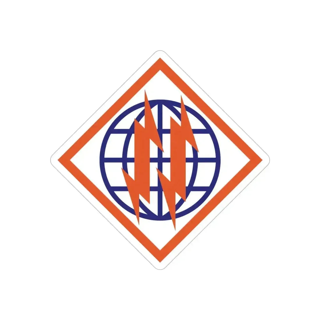 2d Signal Brigade (U.S. Army) REVERSE PRINT Transparent Die-Cut STICKER 5 Inch Die-Cut Transparent - The Sticker Space