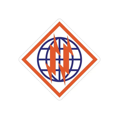 2d Signal Brigade (U.S. Army) REVERSE PRINT Transparent Die-Cut STICKER 6 Inch Die-Cut Transparent - The Sticker Space
