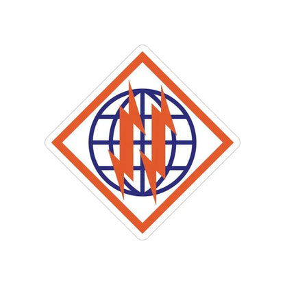 2d Signal Brigade (U.S. Army) REVERSE PRINT Transparent Die-Cut STICKER - The Sticker Space