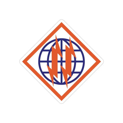 2d Signal Brigade (U.S. Army) REVERSE PRINT Transparent Die-Cut STICKER - The Sticker Space