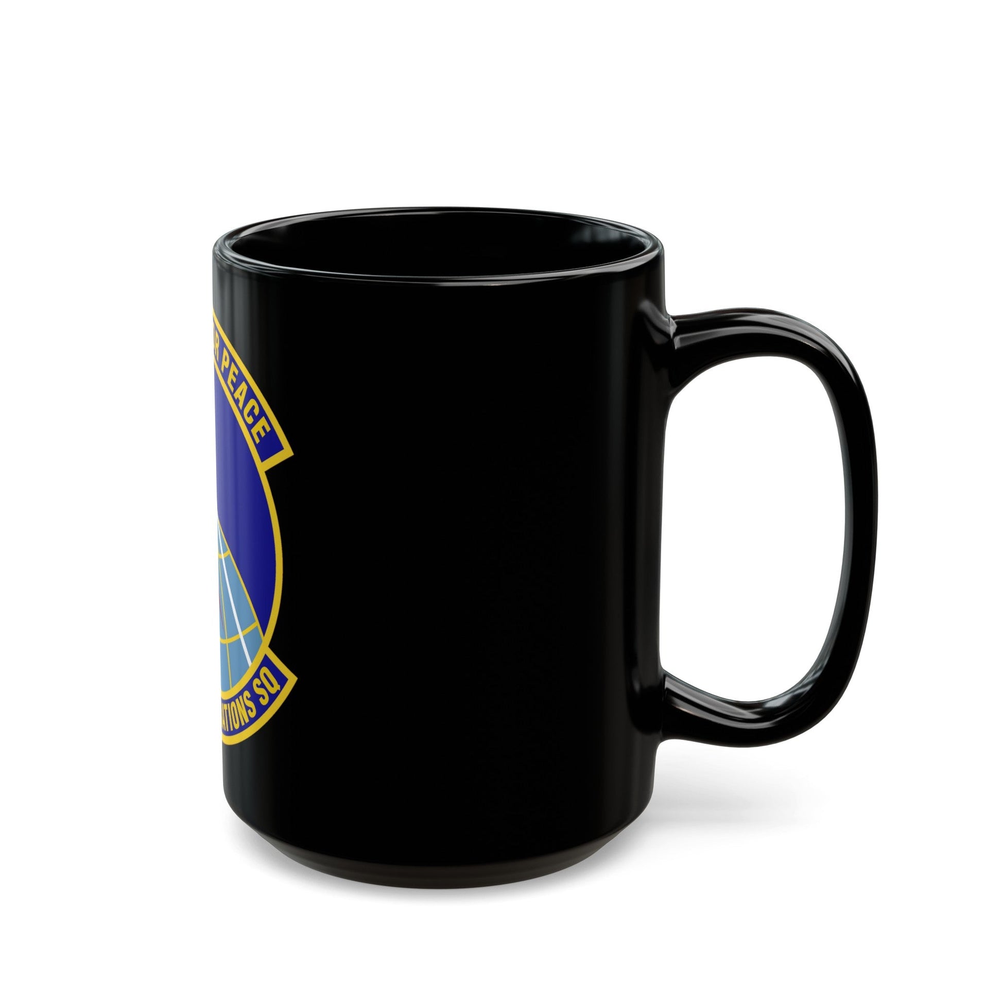 2d Space Operations Squadron (U.S. Air Force) Black Coffee Mug-The Sticker Space