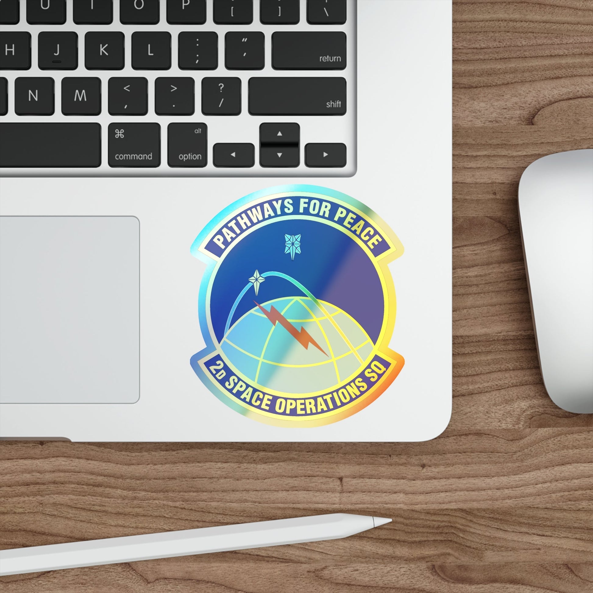 2d Space Operations Squadron (U.S. Air Force) Holographic STICKER Die-Cut Vinyl Decal-The Sticker Space