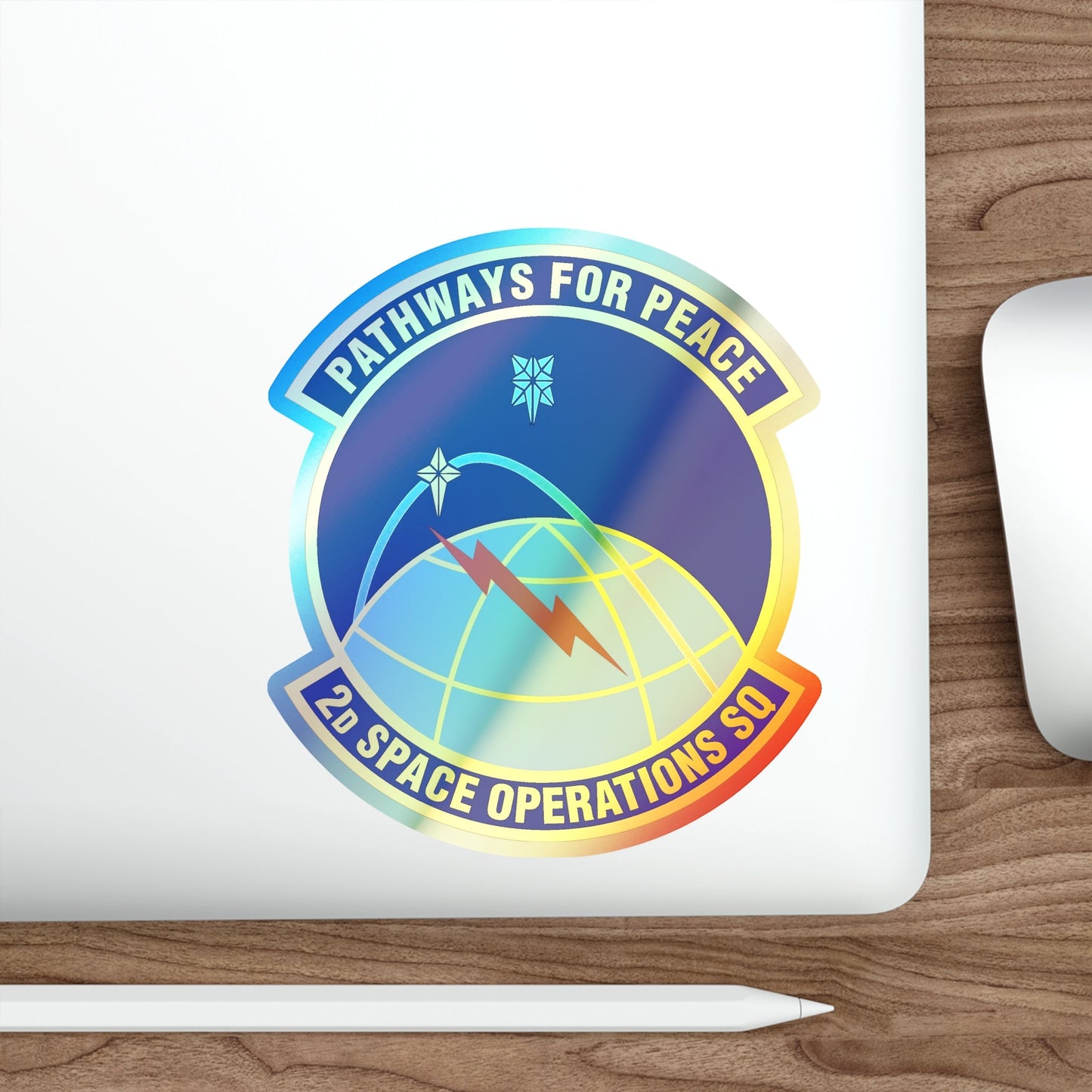 2d Space Operations Squadron (U.S. Air Force) Holographic STICKER Die-Cut Vinyl Decal-The Sticker Space