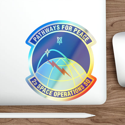 2d Space Operations Squadron (U.S. Air Force) Holographic STICKER Die-Cut Vinyl Decal-The Sticker Space