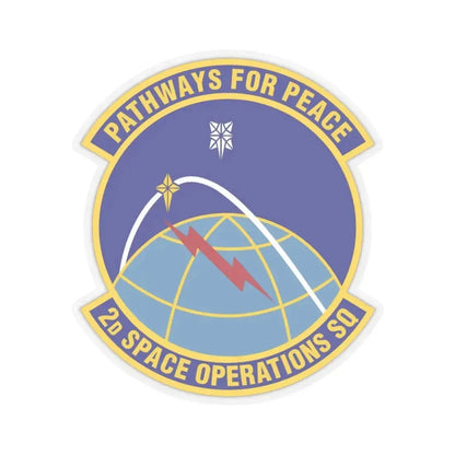 2d Space Operations Squadron (U.S. Air Force) STICKER Vinyl Kiss-Cut Decal 3 Inch Transparent - The Sticker Space