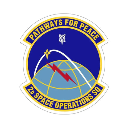 2d Space Operations Squadron (U.S. Air Force) STICKER Vinyl Kiss-Cut Decal 3 Inch White - The Sticker Space