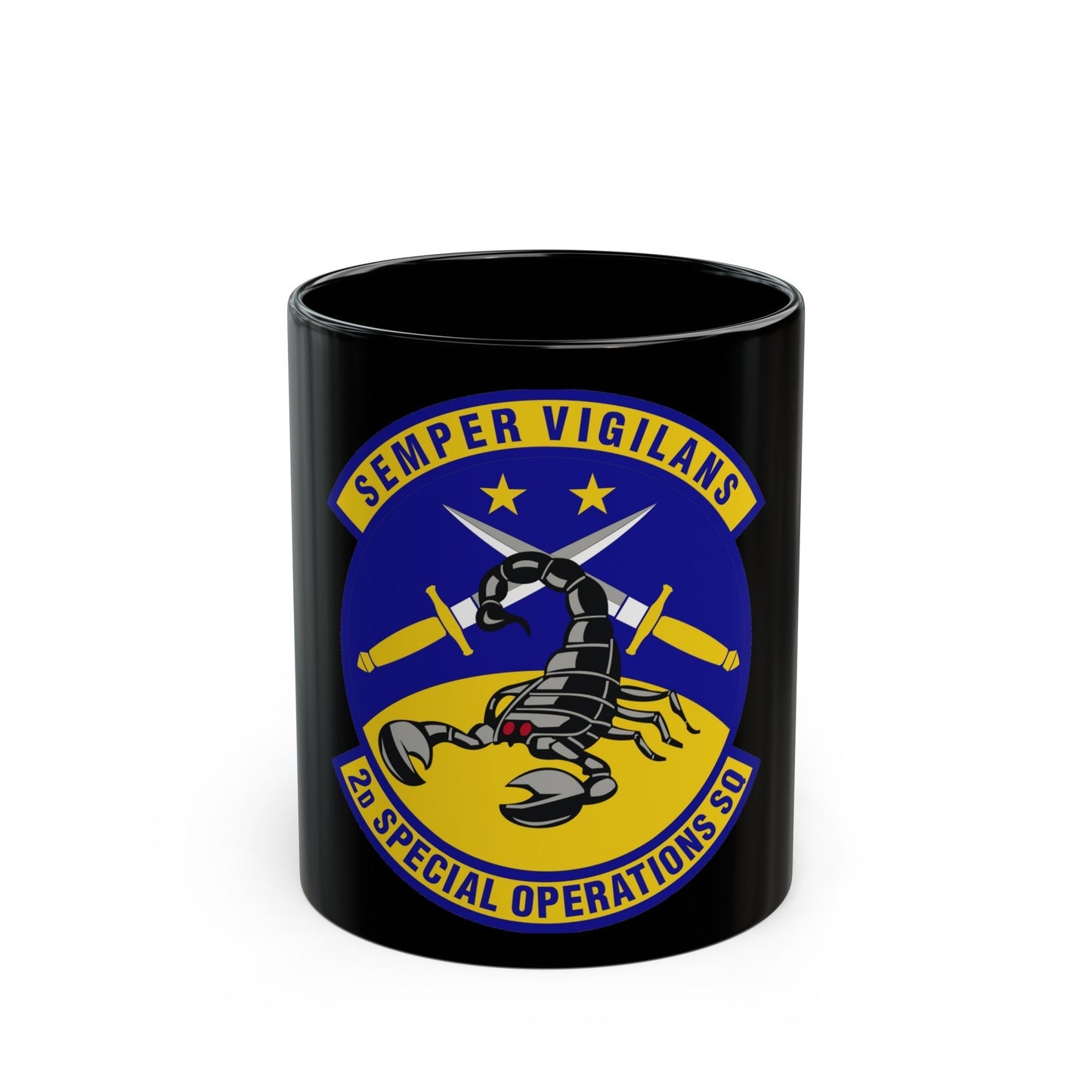 2d Special Operations Squadron (U.S. Air Force) Black Coffee Mug-11oz-The Sticker Space