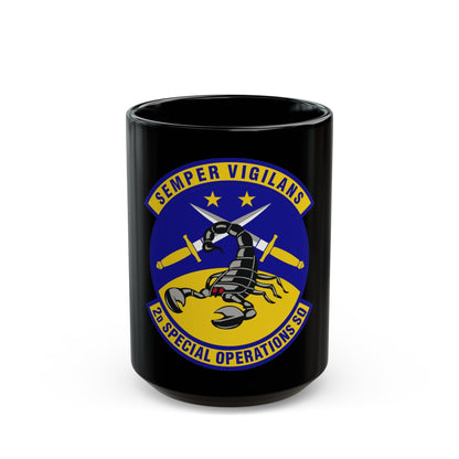 2d Special Operations Squadron (U.S. Air Force) Black Coffee Mug-15oz-The Sticker Space