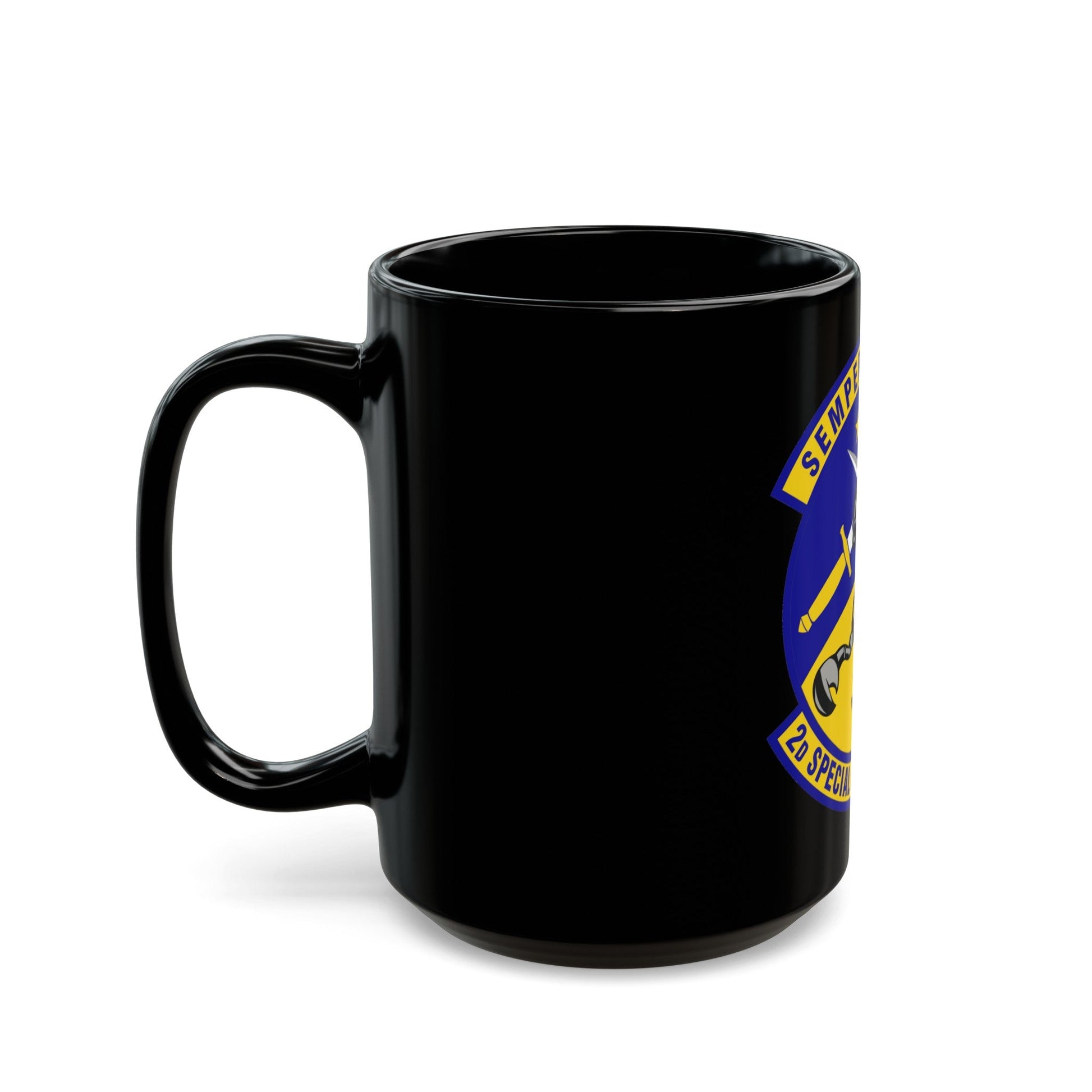 2d Special Operations Squadron (U.S. Air Force) Black Coffee Mug-The Sticker Space