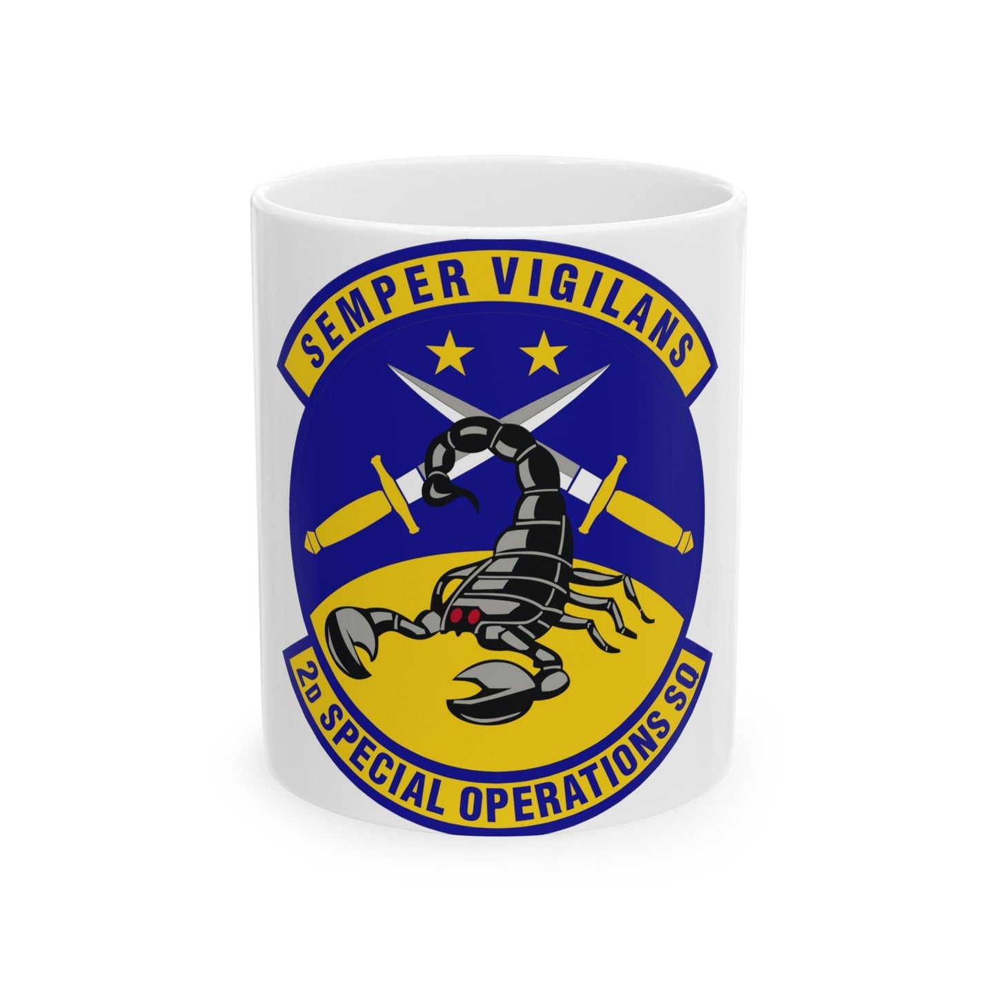 2d Special Operations Squadron (U.S. Air Force) White Coffee Mug-11oz-The Sticker Space