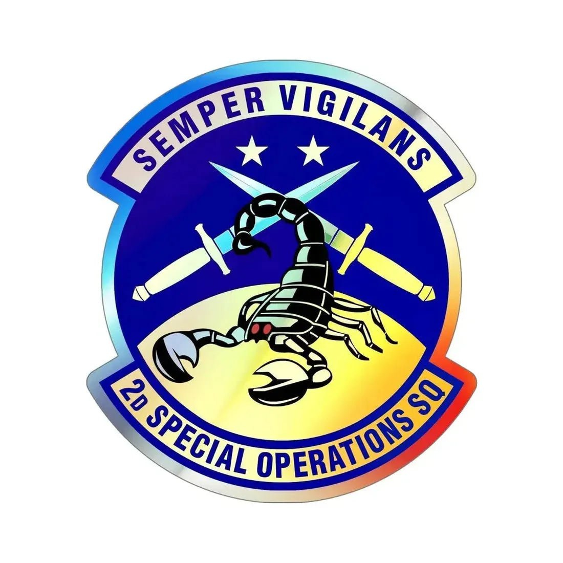 2d Special Operations Squadron (U.S. Air Force) Holographic STICKER Die-Cut Vinyl Decal - The Sticker Space