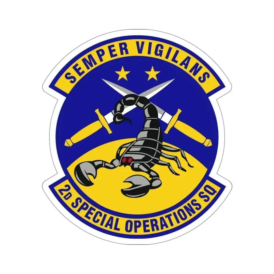 2d Special Operations Squadron (U.S. Air Force) STICKER Vinyl Die-Cut Decal 4 Inch - The Sticker Space