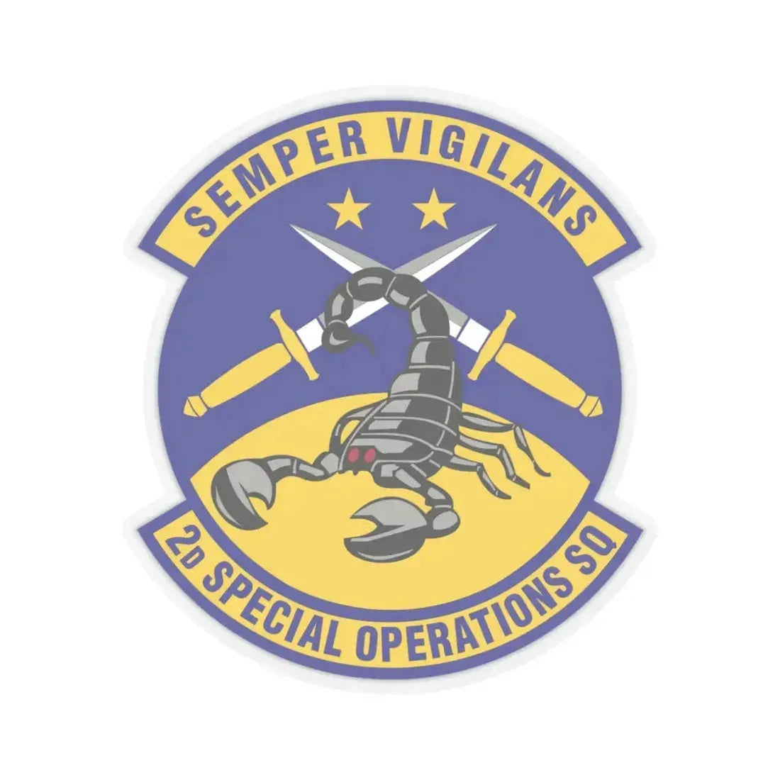 2d Special Operations Squadron (U.S. Air Force) STICKER Vinyl Kiss-Cut Decal 4 Inch Transparent - The Sticker Space