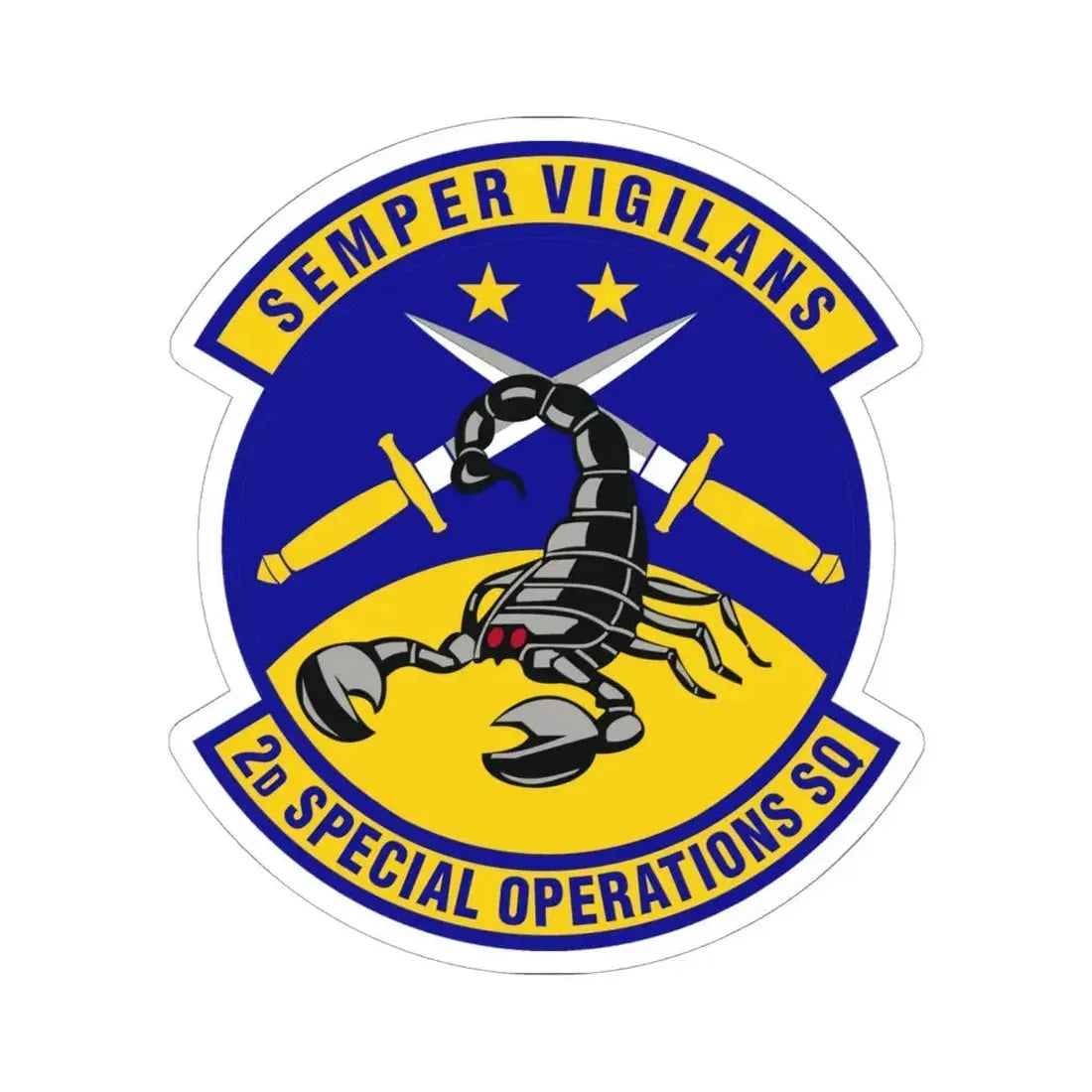 2d Special Operations Squadron (U.S. Air Force) STICKER Vinyl Kiss-Cut Decal 6 Inch White - The Sticker Space