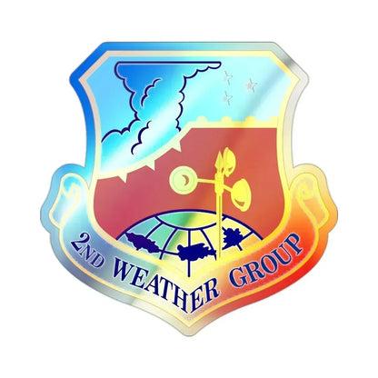 2d Weather Group (U.S. Air Force) Holographic STICKER Die-Cut Vinyl Decal 2 Inch Holographic - The Sticker Space