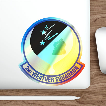 2d Weather Squadron (U.S. Air Force) Holographic STICKER Die-Cut Vinyl Decal-The Sticker Space