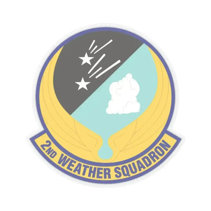 2d Weather Squadron (U.S. Air Force) STICKER Vinyl Kiss-Cut Decal 2 Inch Transparent - The Sticker Space