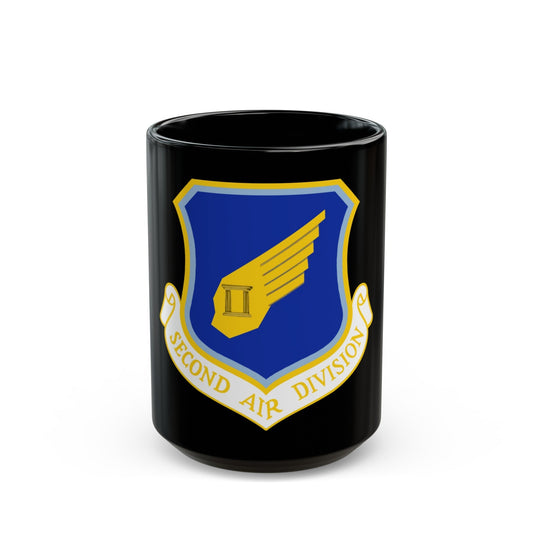 2nd Air Division (U.S. Air Force) Black Coffee Mug-15oz-The Sticker Space