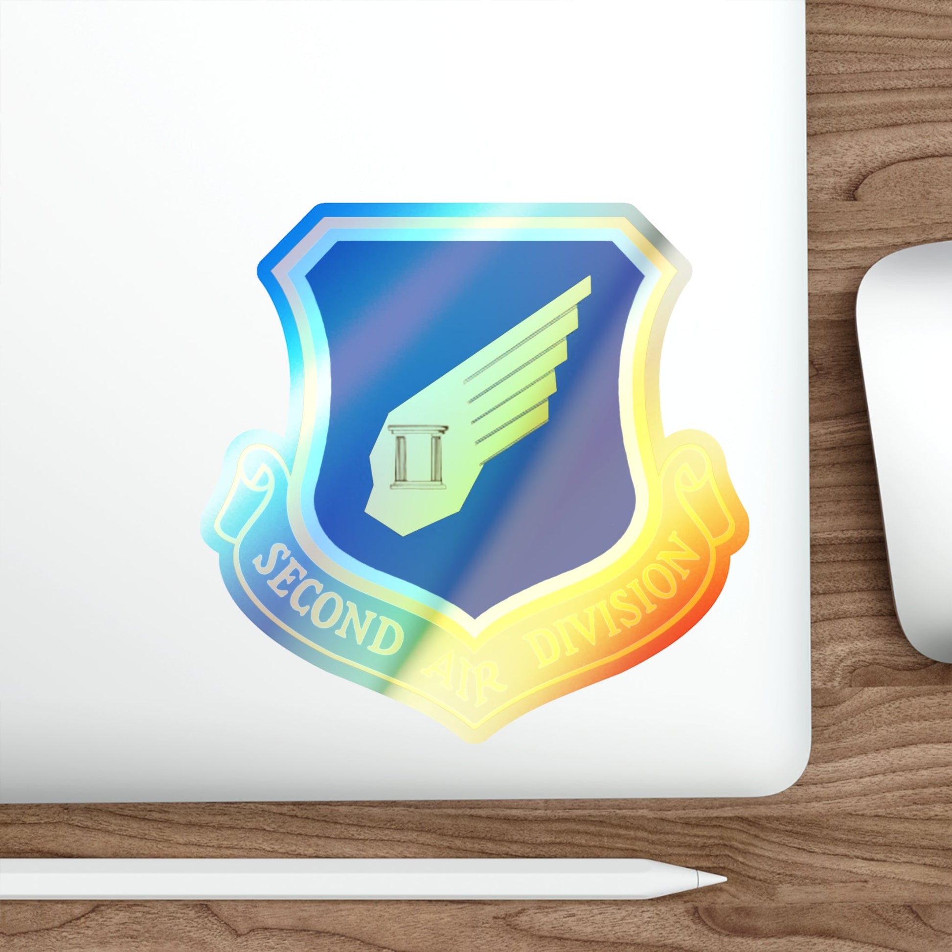 2nd Air Division (U.S. Air Force) Holographic STICKER Die-Cut Vinyl Decal-The Sticker Space