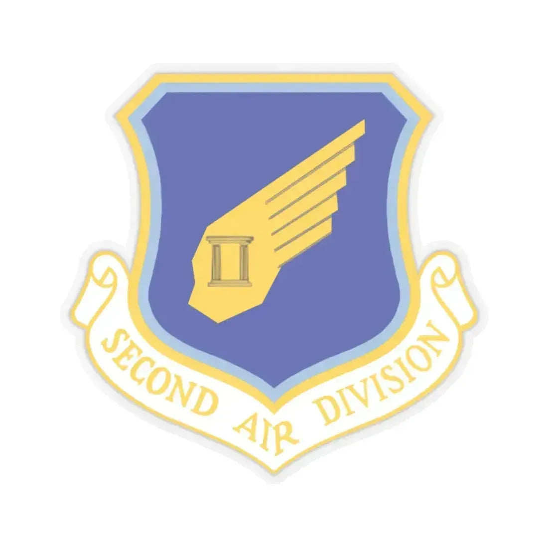 2nd Air Division (U.S. Air Force) STICKER Vinyl Kiss-Cut Decal 6 Inch Transparent - The Sticker Space