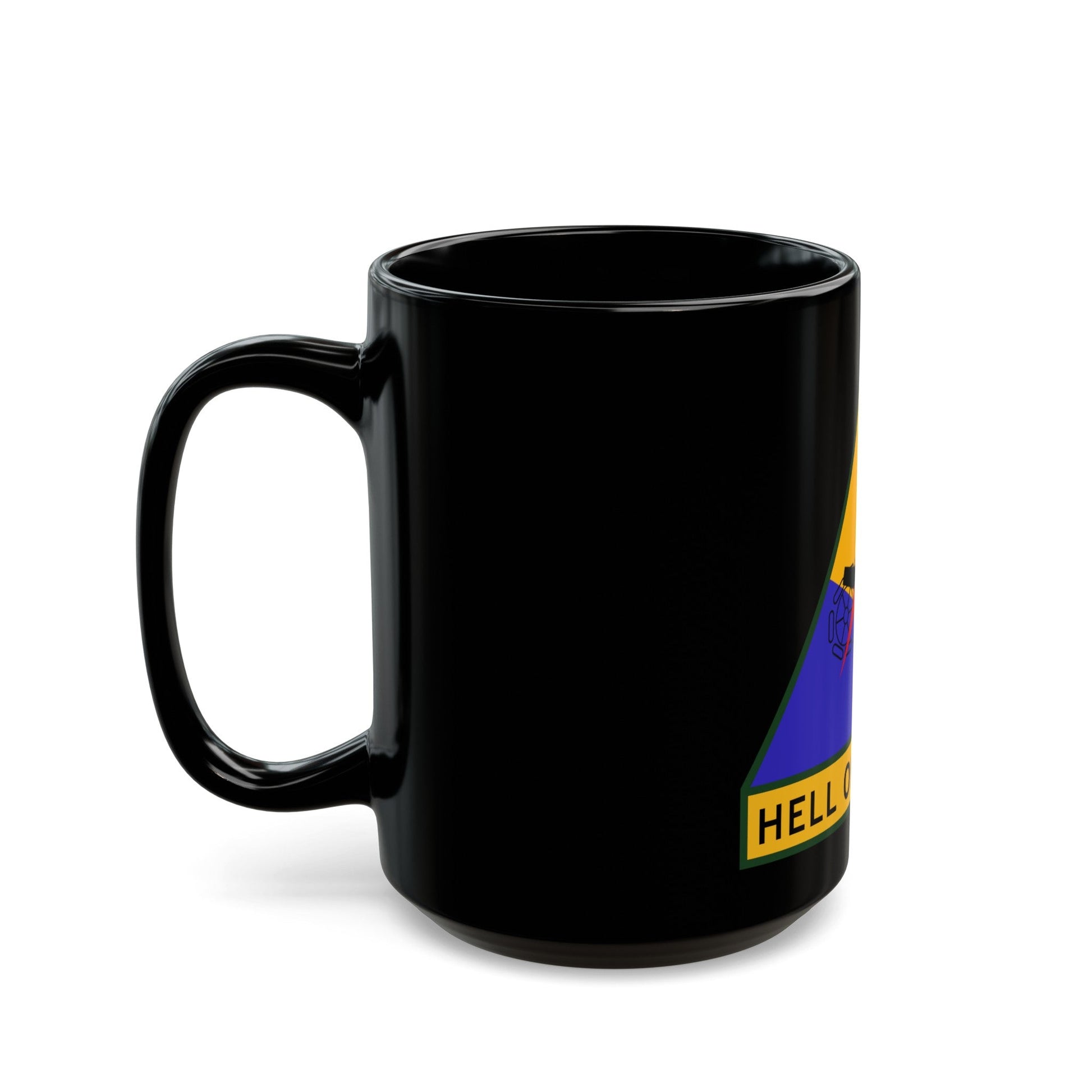 2nd Armored Division (U.S. Army) Black Coffee Mug-The Sticker Space