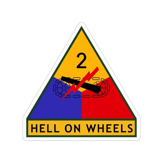 2nd Armored Division (U.S. Army) Transparent STICKER Die-Cut Vinyl Decal 6 Inch - The Sticker Space
