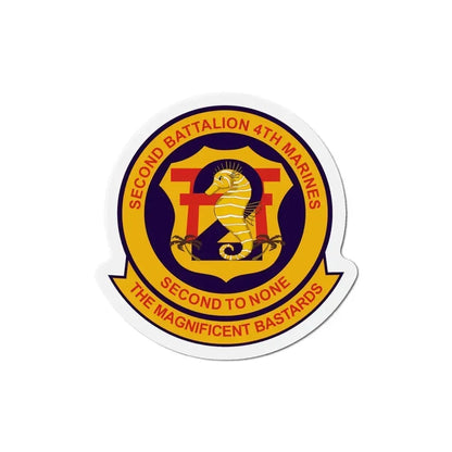 2nd Bat 4th Marines (USMC) Refrigerator Magnet 6 Inch - The Sticker Space