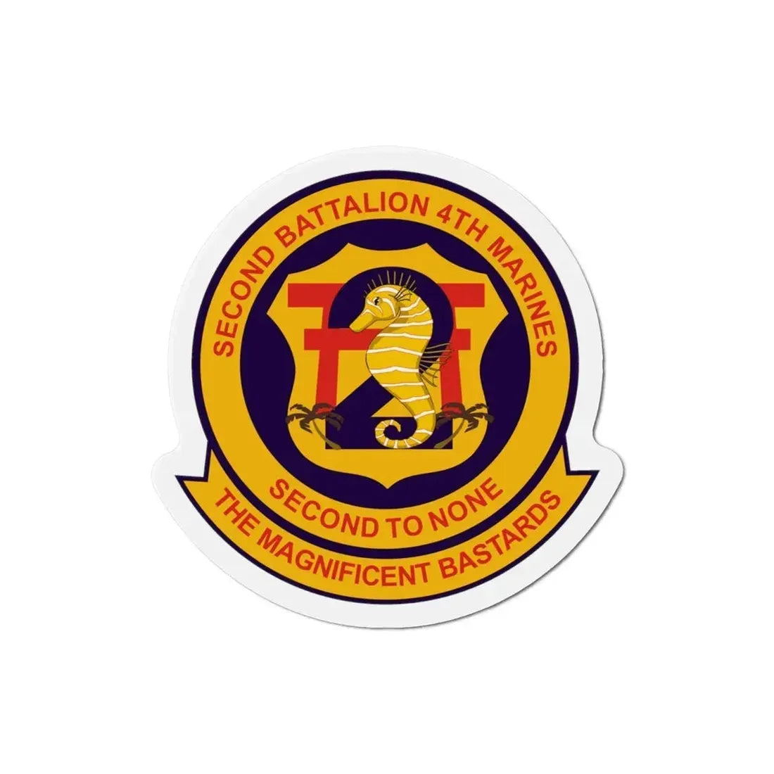 2nd Bat 4th Marines (USMC) Refrigerator Magnet - The Sticker Space