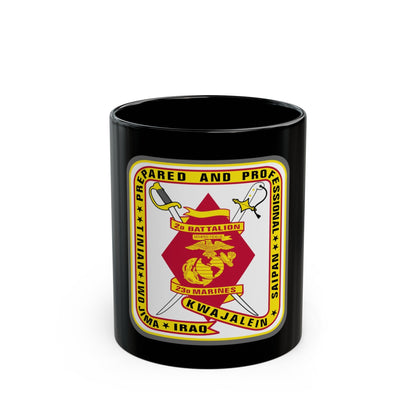 2nd Battalion 23rd Marines (USMC) Black Coffee Mug-11oz-The Sticker Space