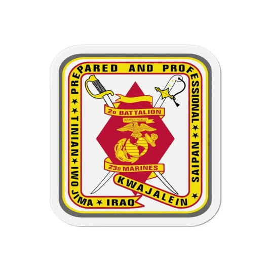 2nd Battalion 23rd Marines (USMC) Refrigerator Magnet 2 Inch - The Sticker Space