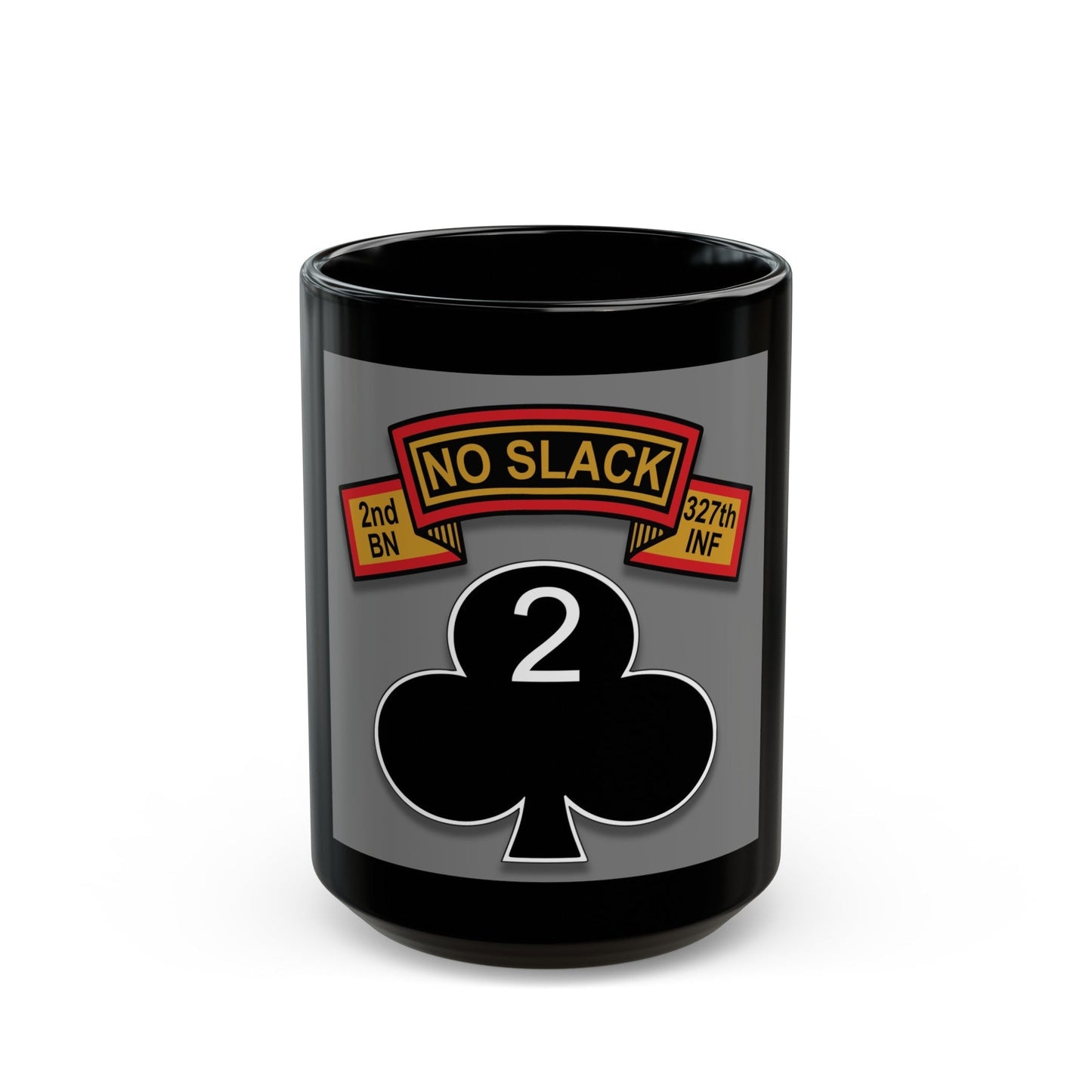 2nd Battalion 327th Infantry Regiment (U.S. Army) Black Coffee Mug-15oz-The Sticker Space