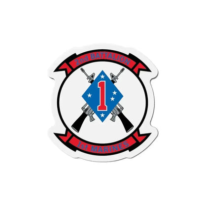 2nd Bn 1st Marines (USMC) Refrigerator Magnet 6 Inch - The Sticker Space