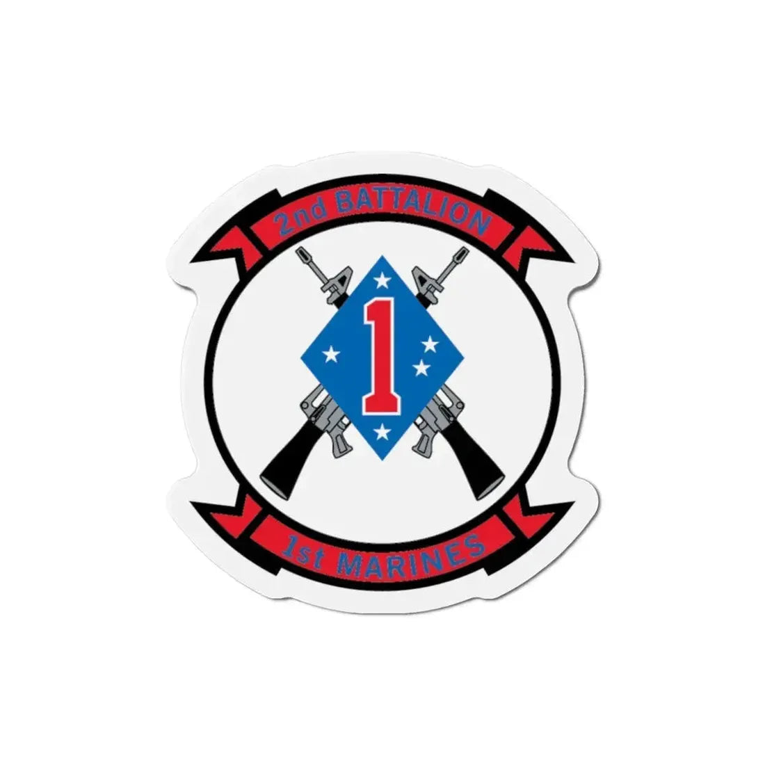 2nd Bn 1st Marines (USMC) Refrigerator Magnet - The Sticker Space