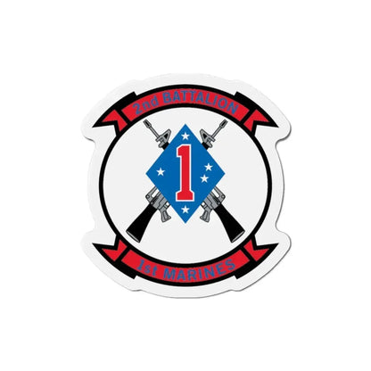 2nd Bn 1st Marines (USMC) Refrigerator Magnet - The Sticker Space