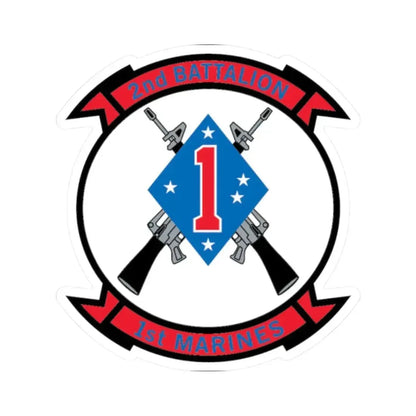 2nd Bn 1st Marines (USMC) STICKER Vinyl Kiss-Cut Decal - The Sticker Space