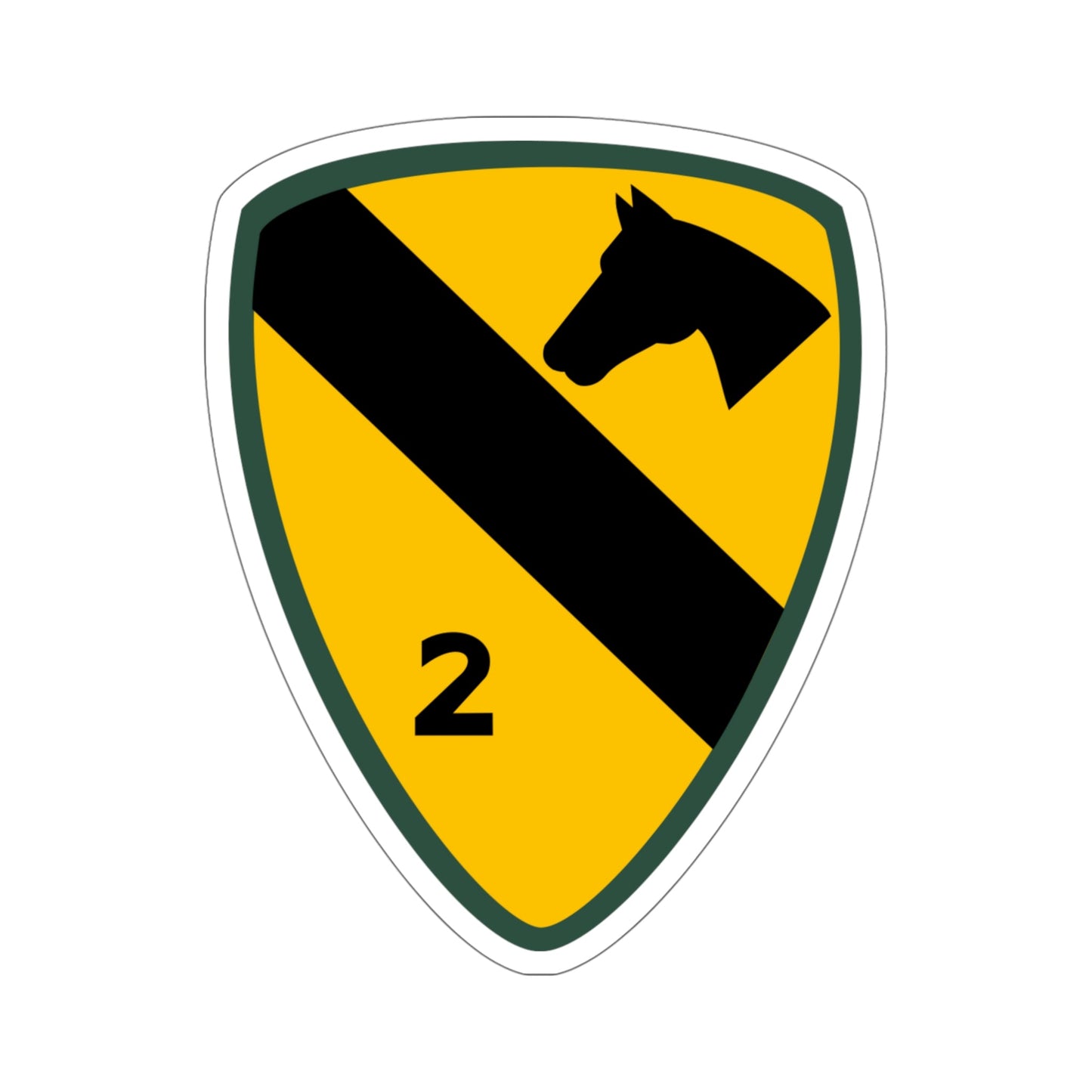 2nd Brigade 1st Cavalry Division (U.S. Army) STICKER Vinyl Die-Cut Decal-5 Inch-The Sticker Space